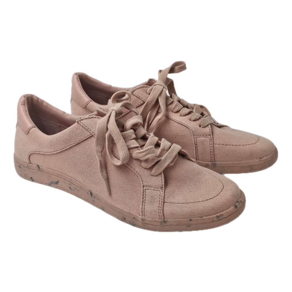 Treasure & Bond Monroe Pink Coral Canvas Sneakers Flecked Sole Womens 10